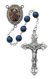 Blue Our Lady Undoer of Knots Rosary Boxed