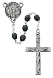 Black Wood Our Father Rosary Boxed
